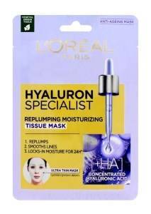 L'Oréal Paris Hyaluron Specialist Feuchtigkeitsspendende und füllende Blattmaske 30 g