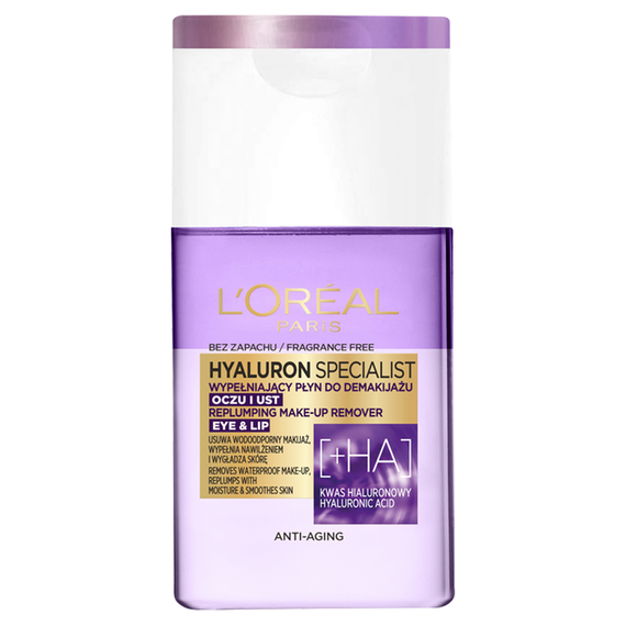 L'Oreal Paris Hyaluron Specialist Füllender Augen- und Lippen-Make-up-Entferner 125 ml