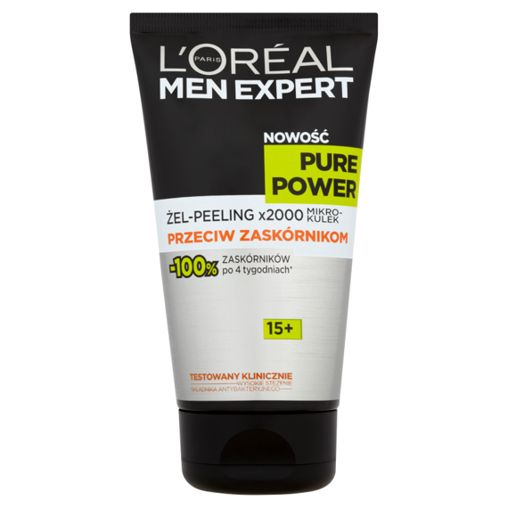 L'Oréal Paris Men Expert Pure Power 15+ Gel-Peeling gegen zaskórnikom 150ml
