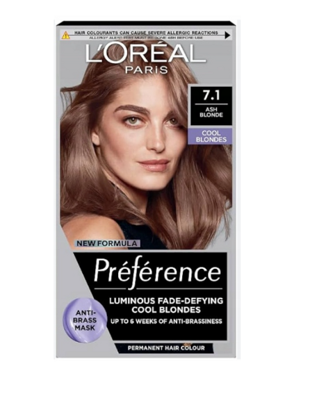 L'Oréal Paris Préférence Haarfarbe 7.1 Islande Aschblond