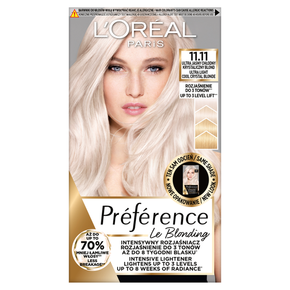 L'Oréal Paris Préférence Intensivaufheller 11.11 ultrahelles kühles Kristallblond