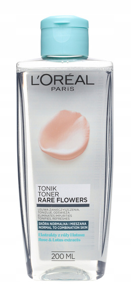 L'Oreal Paris Skin Expert Rare Flowers tonik oczyszczający skóra normalna i mieszana 200ml