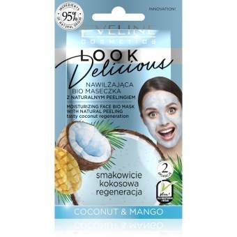 Look Delicious Feuchtigkeitsspendende Gesichtsmaske mit natürlichem Peeling