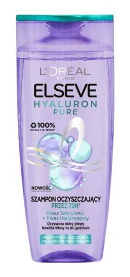 Loreal Elseve Hyaluron Pure Szampon oczyszczający- nawilżający 400ml