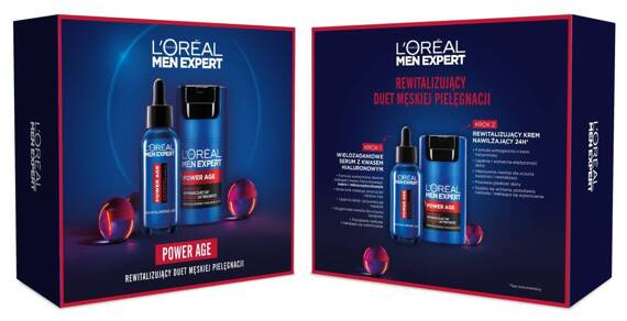 Loreal Men Expert Zestaw dla Mężczyzn Power Age Krem + Serum