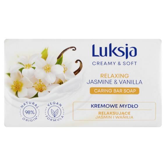 Luksja Creamy & Soft Cremige Seife entspannender Jasmin und Vanille 90 g