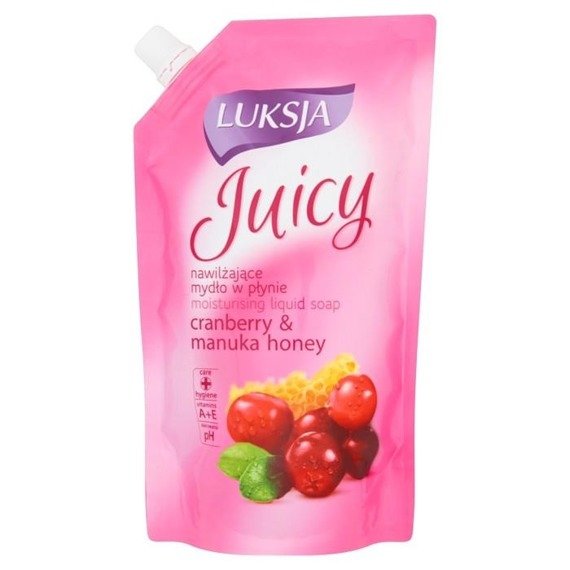 Luksja Juicy Cranberry & Manuka Honig Feuchtigkeitsspendende Seife Refill 400ml