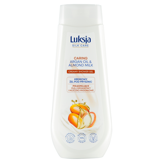 Luksja Silk Care Cremiges Duschgel mit Arganöl und Mandelmilch 500 ml