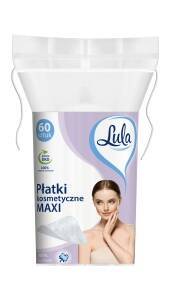 Lula Eco Cotton Cosmetic Pads Maxi Square 60 Stück