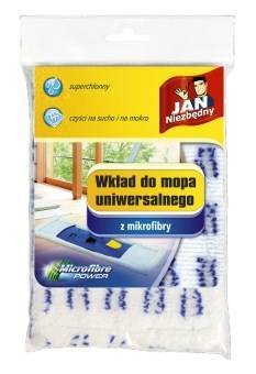 MOP-WKLAD PLASKI MIKROFIBRA UNIWERSALNY BIALY