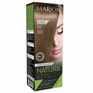 Marion Natura Styl farba do włosów 690 Ciemny Blond 80ml + odżywka 10ml