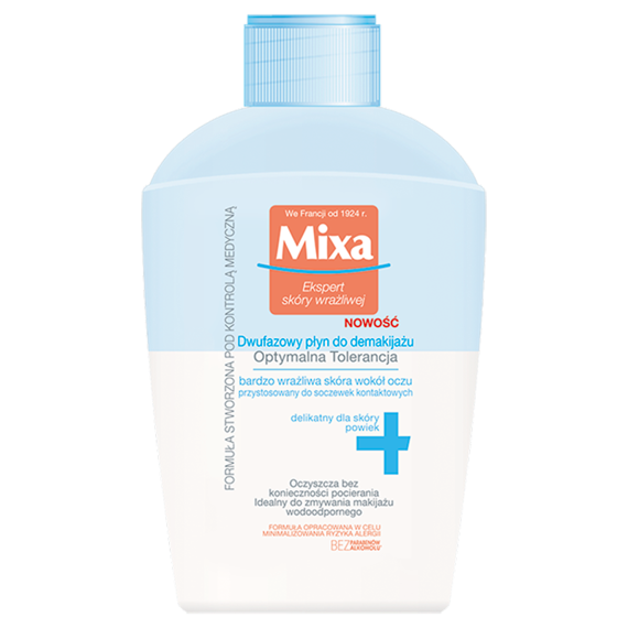 Mixa Zweiphasen-Flüssig-Make-up-Entferner 125ml Optimale Toleranz