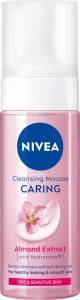 NIVEA CARING Reinigungsschaum für trockene und empfindliche Haut, 150 ml