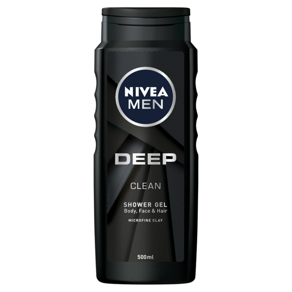 NIVEA MEN Deep Żel pod prysznic do ciała twarzy i włosów 500 ml