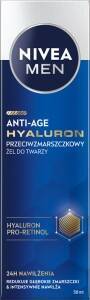 NIVEA MEN HYALURON Anti-Falten Feuchtigkeitsgel für Gesicht und Hals 50ml