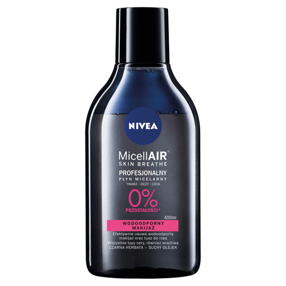 NIVEA MicellAir Skin Breathe Profesjonalny dwufazowy płyn micelarny makijaż wodoodporny 400 ml