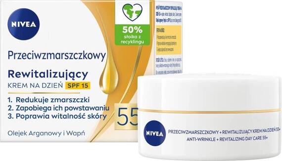 NIVEA Przeciwzmarszczkowy rewitalizujący krem na dzień 55+