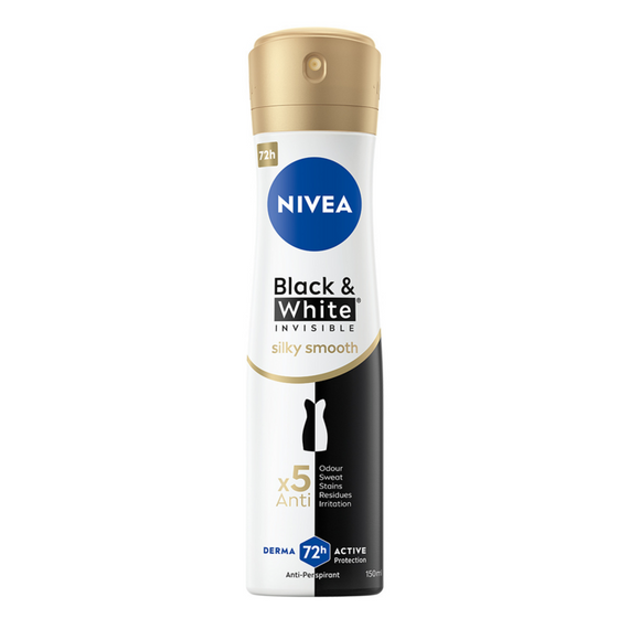 Nivea Black&White Invisible Silky Smooth Antitranspirant Spray 150 ml