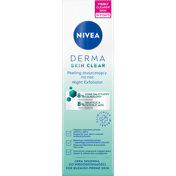 Nivea Derma Skin Clear Peeling Nachtpeeling 40 ml