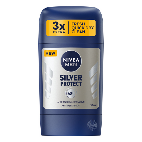 Nivea MEN Silver Protect Antibakterieller Antitranspirant-Stick 50 ml