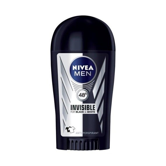Nivea Nivea Men Invisible für Schwarz und Weiß 48 h Antitranspirant-Stick 40ml