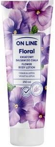 ON LINE Floral Kwiatowy Balsam do ciala - Fiolek & Lotos 250ml