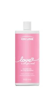 ON LINE Love Pfingstrose und Rosenwasser Duschgel 500 ml