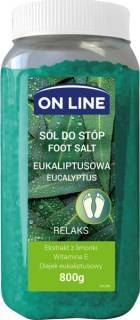 On Line Relaksująca Sól do Stóp Eukaliptusowa 800ML