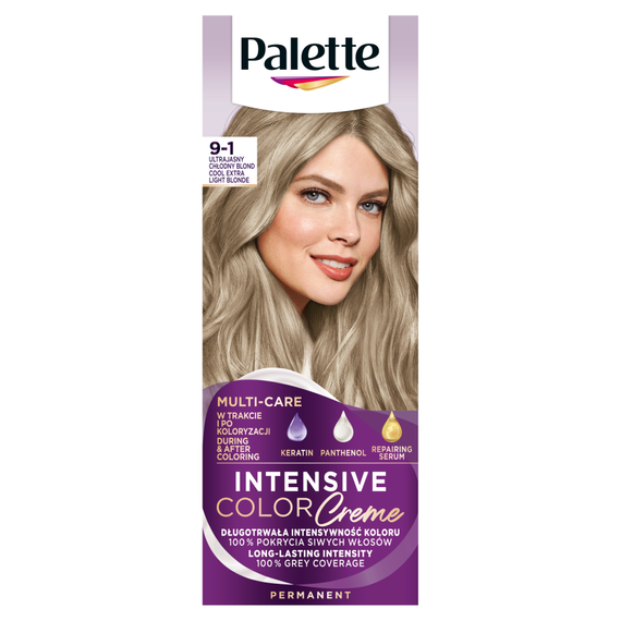 Palette Intensive Color Creme Creme-Haarfärbemittel 9-1 ultrahelles kühles Blond