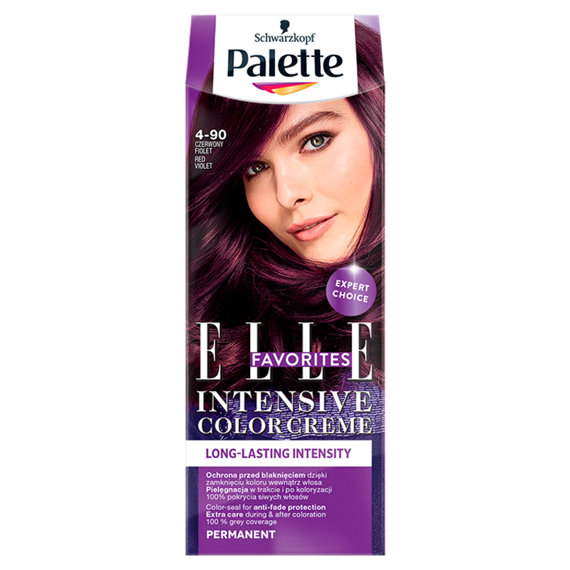 Palette Intensive Color Creme Elle Favorites Farba do włosów czerwony fiolet 4-90
