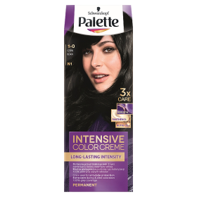 Palette Intensive Color Creme Haarfarbe 1-0 (N1) schwarz