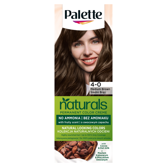 Palette Permanent Naturals Color Creme Permanente Haarfarbe 700 4-0 mittelbraun