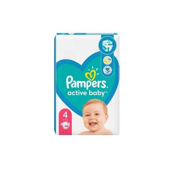 Pampers Active Baby Rozmiar 4, 46 pieluszek, 9-14 kg