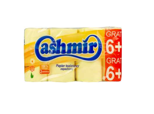 Papier toaletowy CASHMIR Żółty 8 rolek 