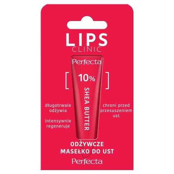 Perfecta Lips Clinic 10%Shea Butter masełko do ust 10 g