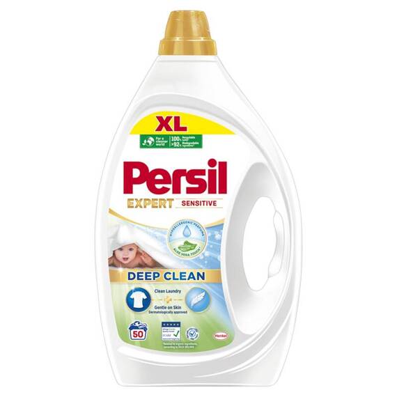 Persil Expert XL Sensitive Flüssigwaschmittel für weiße Textilien 2,25 l (50 Wäschen)