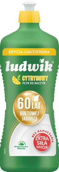 Płyn do mycia naczyń 925 g LUDWIK Cytrynowy EDYCJA LIMITOWANA