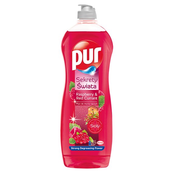 Pur Sekrety Świata Raspberry & Red Currant Płyn do mycia naczyń 1200 ml