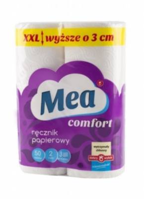 Ręcznik papierowy Mea comfort 3 warstwy, 2 rolki