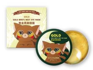 SERSANLOVE Gold Birds Hydrogel-Augenpads 60 Stk