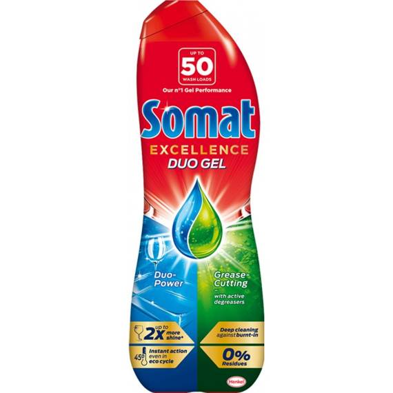 SOMAT Excellence Duo Gel Żel do mycia naczyń w zmywarkach 900 ml