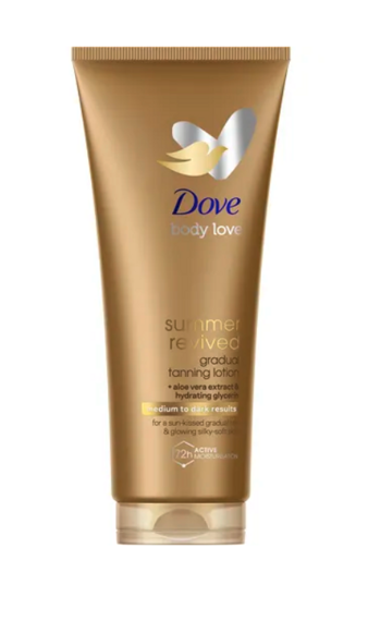 Samoopalacz Dove Body Love Summer Revived od średniego do ciemnego 200 ml