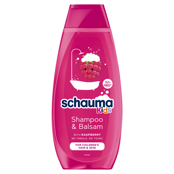 Schauma Kids Shampoo und Haarspülung für Mädchen mit Himbeerextrakt 400 ml