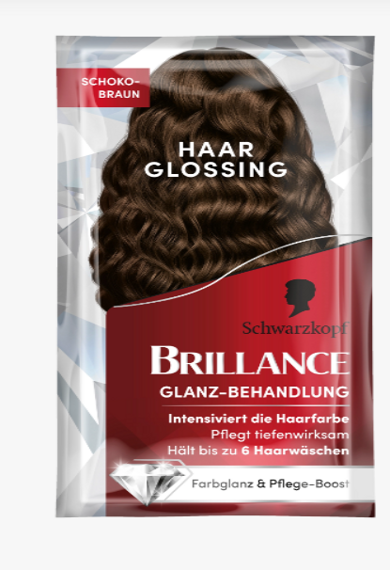 Schwarzkopf Brillance Shine Kuracja nabłyszczająca do włosów w saszetce Czekoladowy brąz