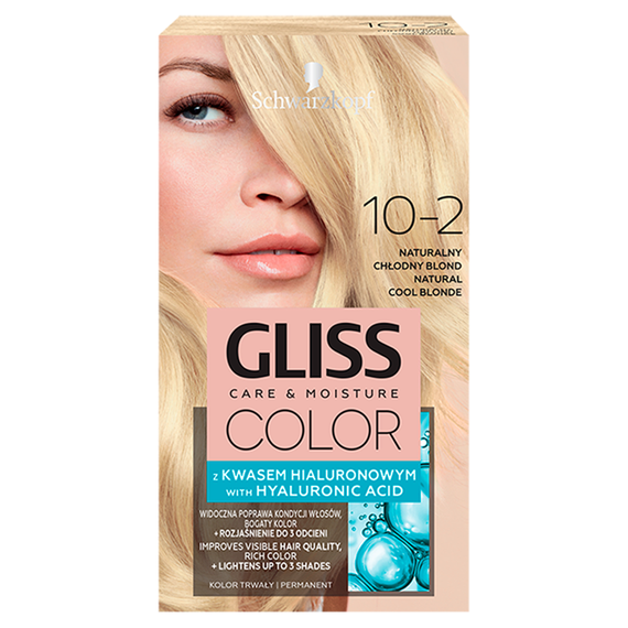 Schwarzkopf Gliss Color Haarfärbemittel natürliches kühles Blond 10-2