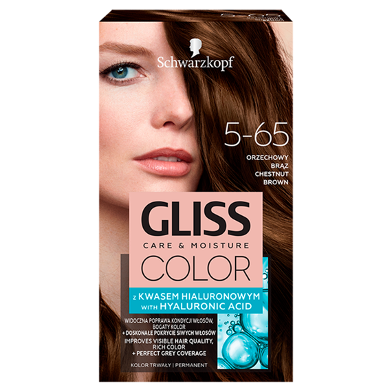 Schwarzkopf Gliss Color Walnussbraun Haarfarbe 5-65