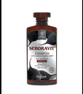 Seboravit Shampoo mit Schwarzrübenextrakt für fettiges Haar 330ml