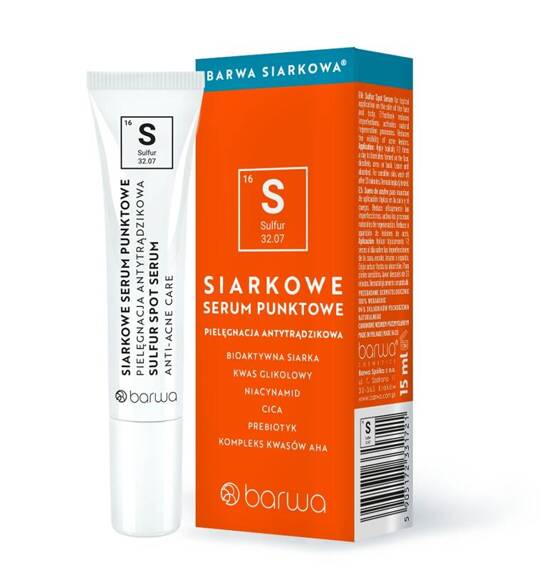 Siarkowe Serum Punktowe Barwa Siarkowa 15 ml