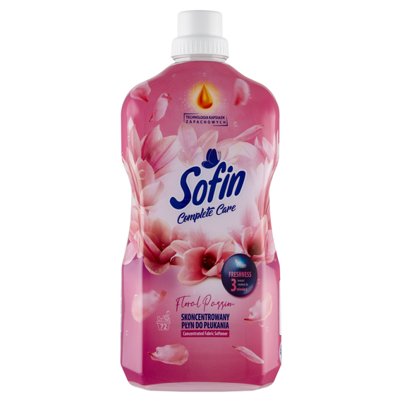 Sofin Complete Care & Freshness Floral Passion Konzentrierter Weichspüler 1,8 l (72 Wäschen)