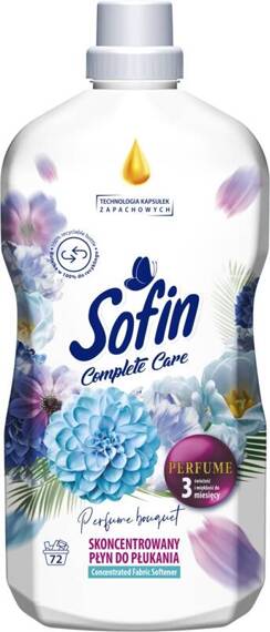 Sofin Complete Care Pefume Bouquet Skoncentrowany płyn do płukania tkanin 1800 ml